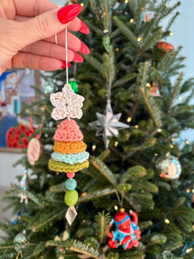 Rainbow Christmas Tree (ornament or car charm!)