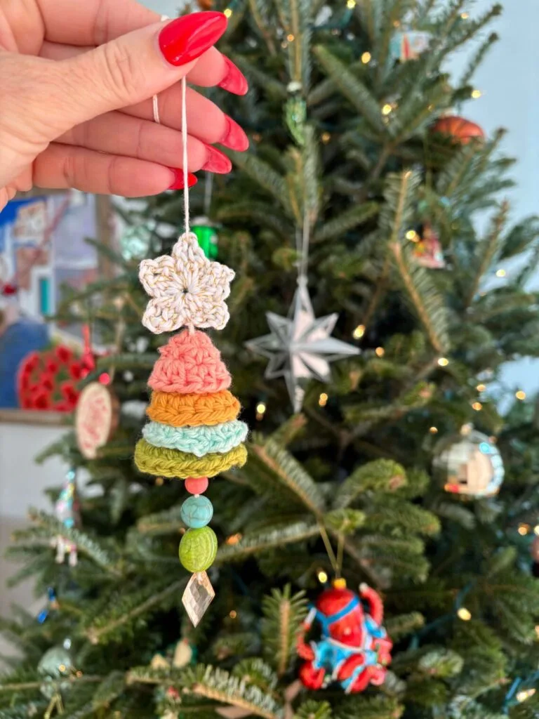 Rainbow Christmas Tree (ornament or car charm!)