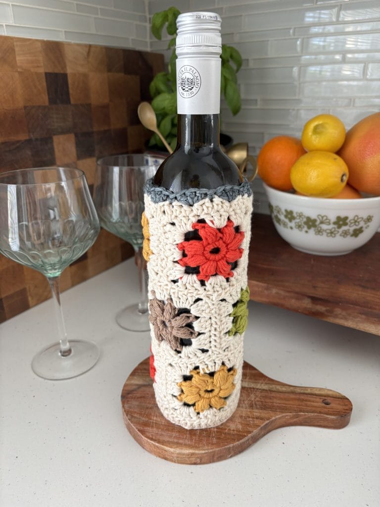 WILDFLOWER WINE BOTTLE COZY